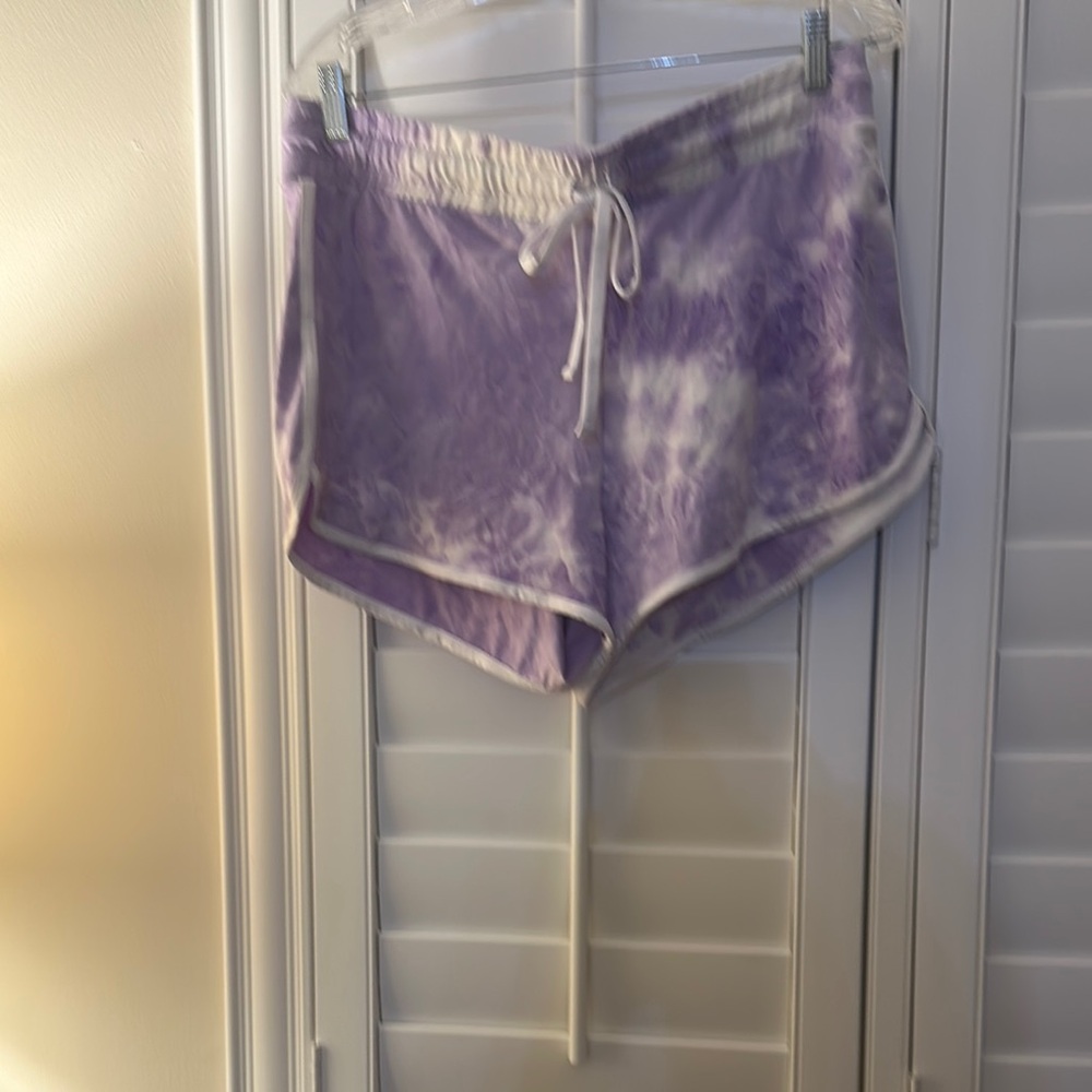 Purple Tie-Dye Women's Shorts